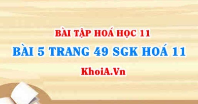 Bài 5 trang 50 SGK Hoá 11: Nội dung về Photpho